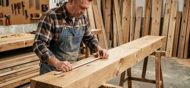 Comment bien choisir la section de poutre en bois pour une portée de 6 mètres